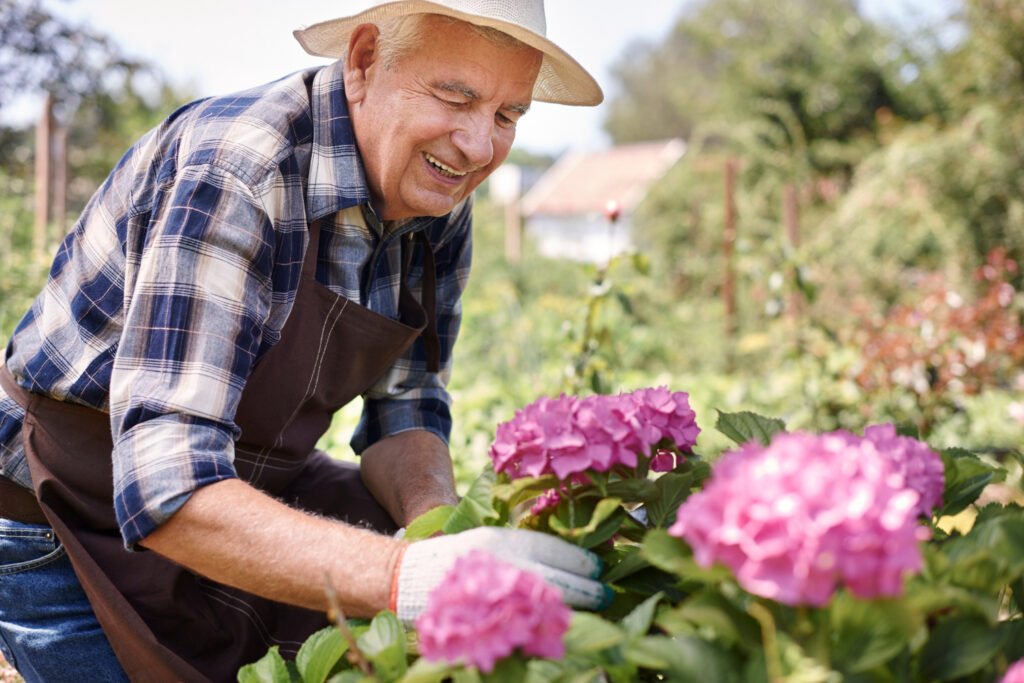 Caregiver gardening