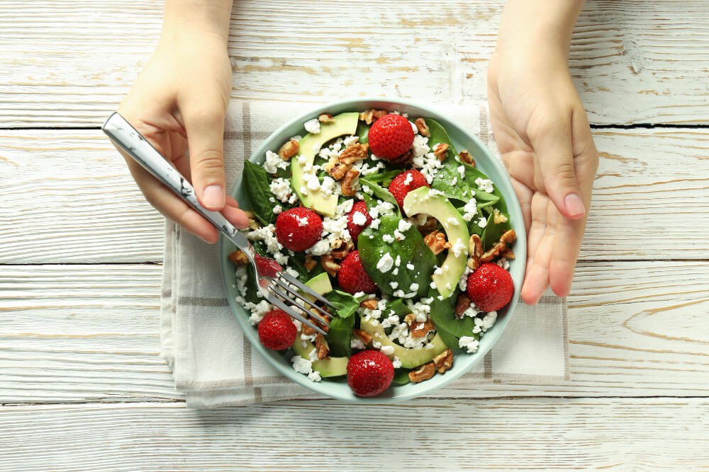 Bowl of nutritious food