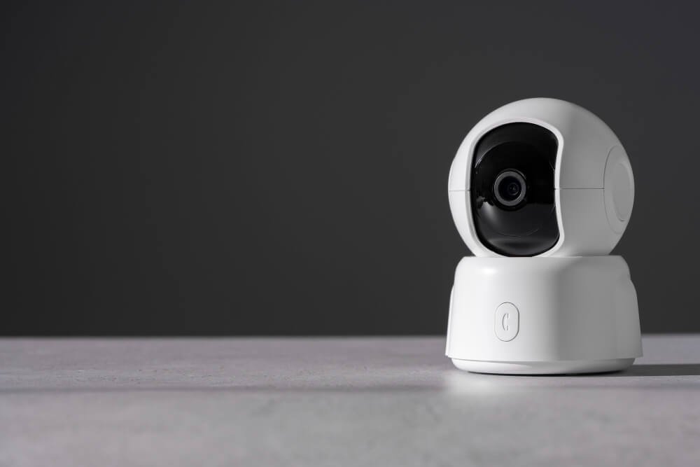 webcam on table